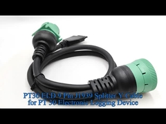 PT30 ELD 9 Pin J1939 Splitter Y Cable per PT 30 Electronic Logging Device Heavy Duty Trucks nel Nord