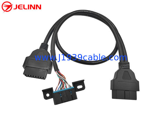 OBD2 OBDII Male to GM OBD2 Female and OBD2 Female Splitter Y Cable