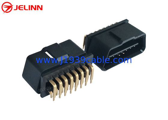 16 spina maschio di Pin J1962 OBD2 OBDII con l'angolo retto i perni da 90 gradi