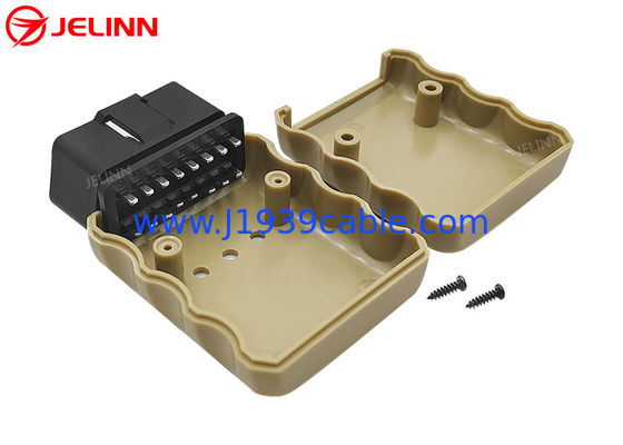 Custom OBD 2 Casse di contenitori OBD2 Cassa e spina maschile con pin rettilineo