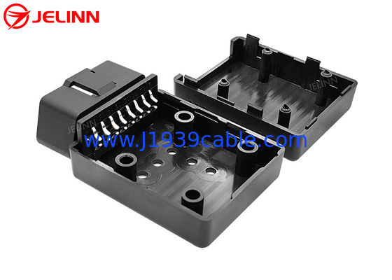 OBD 2 alloggiamento dell'alloggiamento OBD2 cassa e connettore maschile con pin curvo